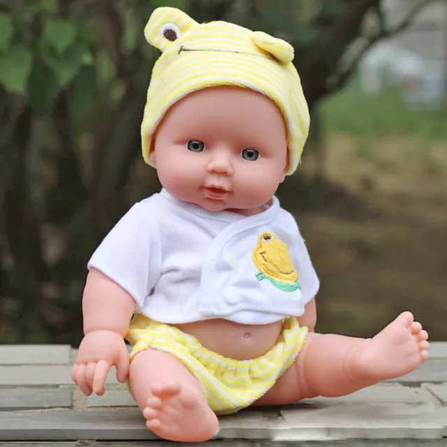 30cm Reborn Baby Doll Soft Elastic Doll Teaching Aids Smooth Baby Companion Toys