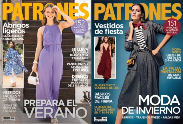 PATRONES N 456 and N 440 Revista Magazine Lot of 2 Magazines