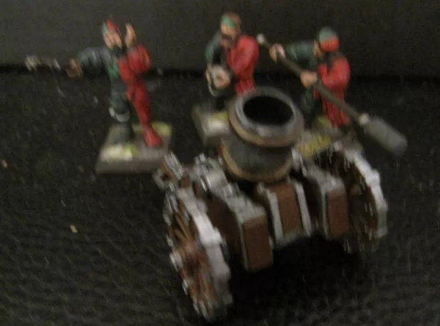 Warhammer  Fantasy Battles Empire of Man Mortar and Crew plastic painted