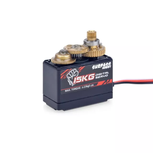 Per 1/8 1/10RC Modello auto Macchina servo Servo Digitale 15kg Servomotore