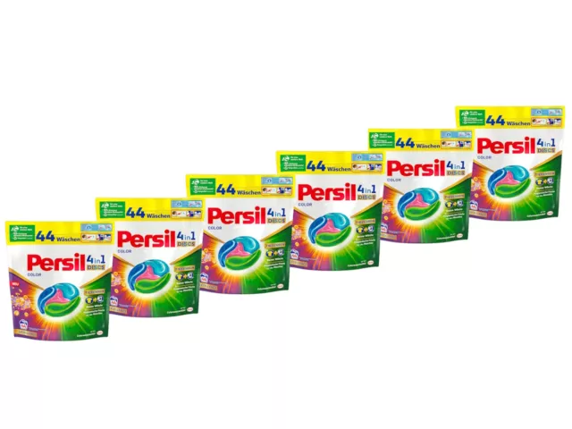 Persil 4in1 Color DISCS Colorwaschmittel Buntwaschmittel farbige Wäsche 6x 44 WL