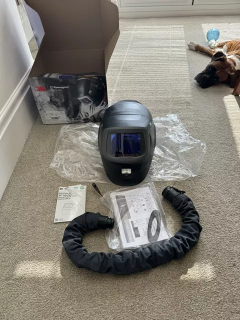 3M Speedglas Helmet G5-01VC + Task Light , Air Hose , Air Cover . Helmet Only .