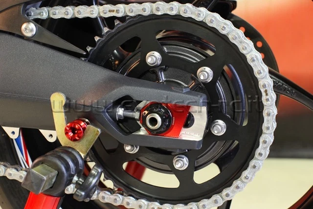 Tendicatena Per Moto E ATV - In Metallo Nero Con Molla, Per Dirt Bike, Pit Bike, Quad E Scooter