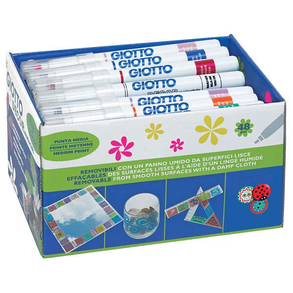 Giotto 524600 Décor Multisuperficie Arte Rotuladores Materiales Caja De 48
