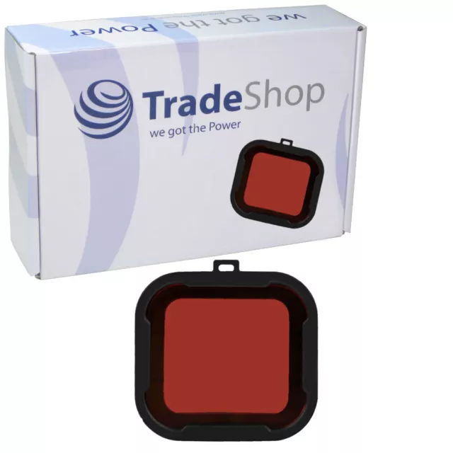 Trade-Shop Lens Kit Rot Rotlichtfilter PolarPro für GoPro Hero3 +/3 Plus Hero 4