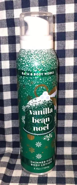 ALL NEW Vanilla Bean Noel SHIMMER Fizz Body Lotion 3.5 oz Bath & Body Works