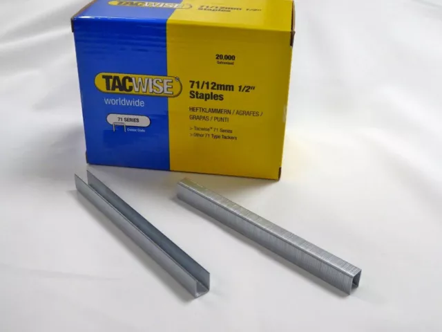 Tacwise 71/12 Serie Polsterheftklammern 12 mm - 20000 pro Box