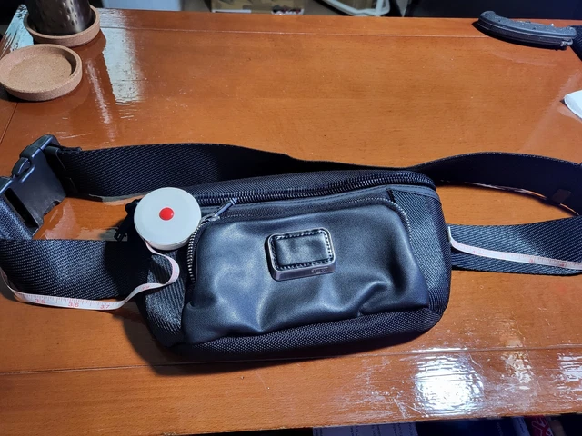 TUMI Alpha Bravo Campbell U-Pouch Black Ballistic Nylon(USED) with cut belt  6