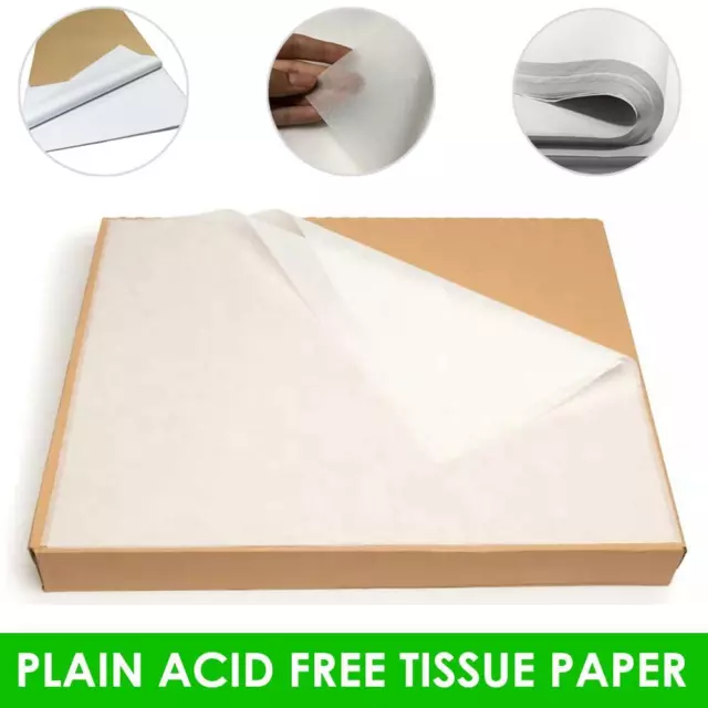 White Acid Free Large Tissue Paper Quality Wrapping Packing Sheets