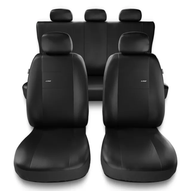 Fundas de asientos compatibles con Opel Insignia (A, B) - Negro - XL-B