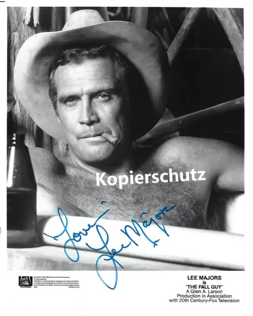 Lee Majors -- Autogramm -- 11x14 cm -- Autograph - Colt Seavers