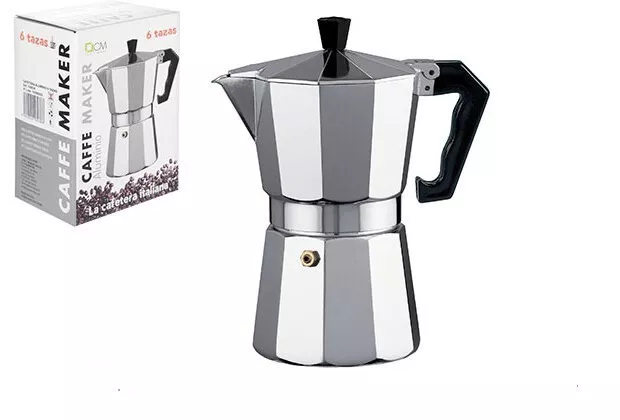 Cafetière Italienne en Aluminium Expresso 6 Tasses 300ml