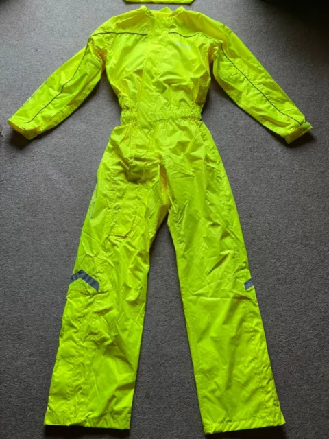 RST Hi Vis Waterproof Motorbike Suit Fluo Yellow with Bags 42 44 XXL New Tags