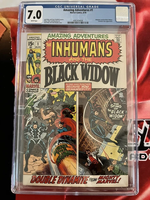 Amazing Adventures #1 Marvel 1970 Inhumans Fantastic Four Black Widow CGC 7.0