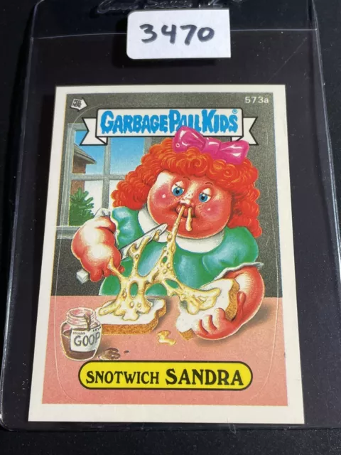 1988 Topps Garbage Pail Kids GPK Card Series 14 OS14 573a Snotwich Sandra NrMINT