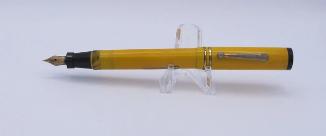 Oversize Mandarin Yellow Morton Fountain Pen