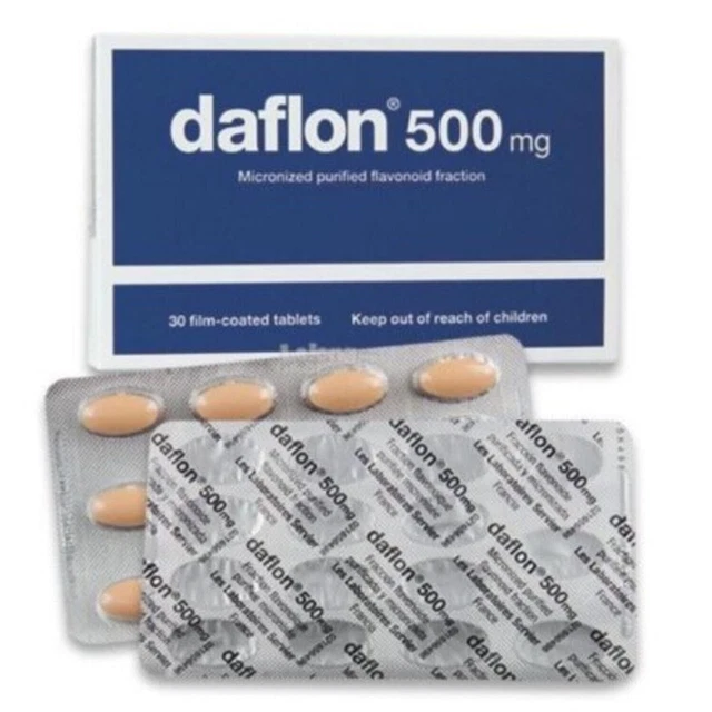 Deflamon DAFLON 500MG FOR Hemorrhoids And Varicose Veins 30 Tablets Original £38 ...