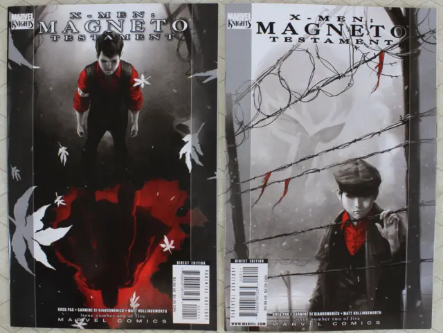 X-MEN MAGNETO TESTAMENT #1 - 2 Set (2008) NM (Marvel)