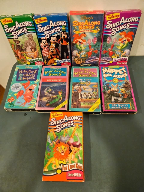 DISNEY SING ALONG Songs Vhs Tape Lot Of 9 $105.04 - PicClick AU
