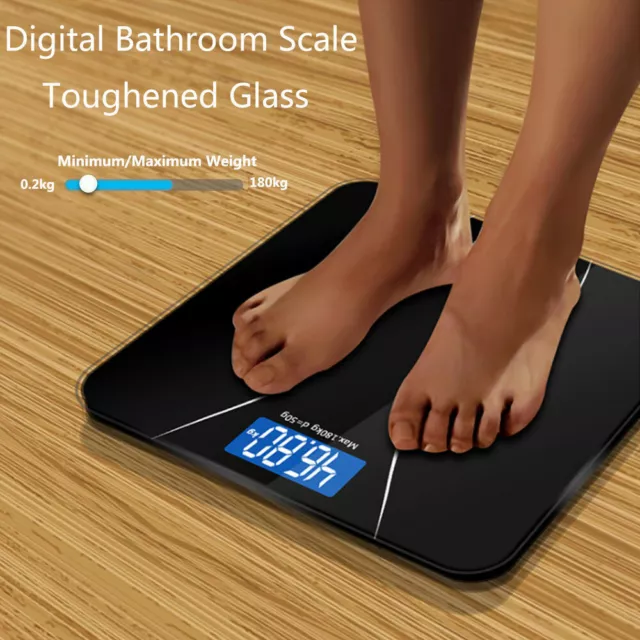 Bathroom Weight Electronic Digital Scales 180KG Body Measures Weighing Scale