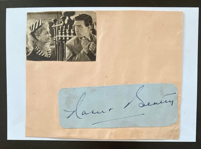 Robert Beatty Canadian Actor, Doctor Who, Original Autograph on 6 x 4 Card