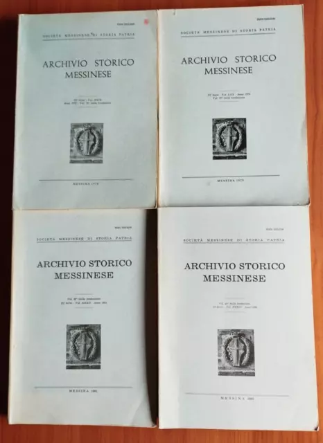 Archivio Storico Messinese  - Lotto 4 Riviste Storia Patria