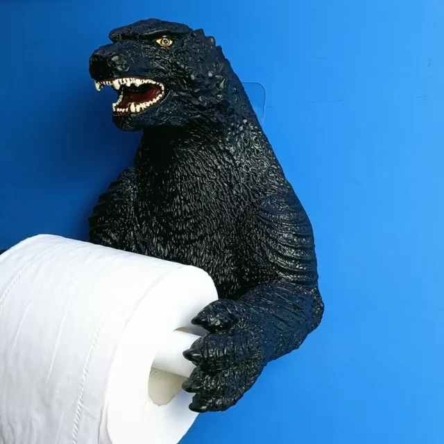 DIY Resin Godzilla Tissue Holder Rack Toilet Paper Roll Towel Holder Home Decor