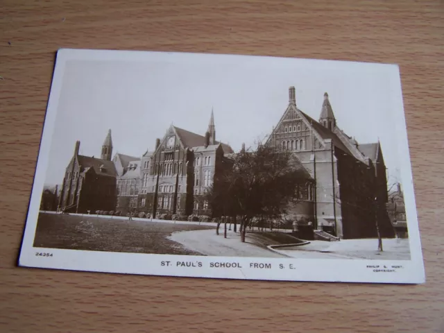 Vintage RP Postcard St Pauls Girls School from SE Hammersmith London