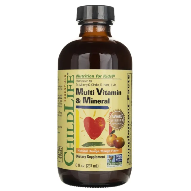 ChildLife Vitamines et minéraux pour enfants, mangue-orange, 237 ml