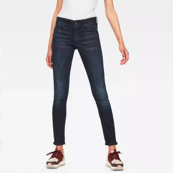 G-STAR RAW Women's Lynn Mid Waist Super Skinny Jeans