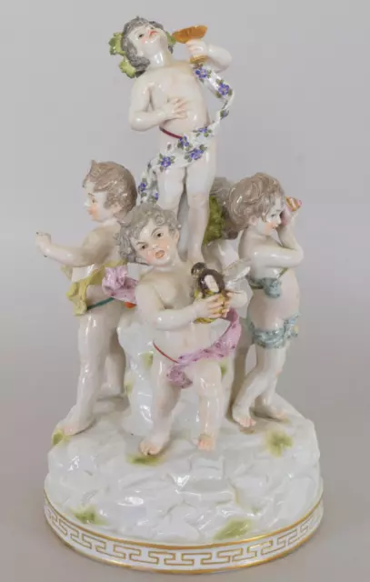 Volkstedt-Rudolstadt Porcelain Figurine of Five Dancing Putti 19th Century