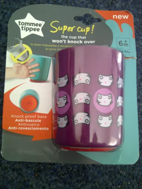 Tommee Tippee Super Cup! Knock-Proof Base 6 Month+ *NEW*