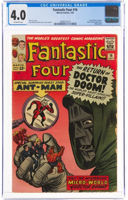 Fantastic Four #16 (Jul 1963, Marvel Comics) CGC 4.0 VG | 4006331012