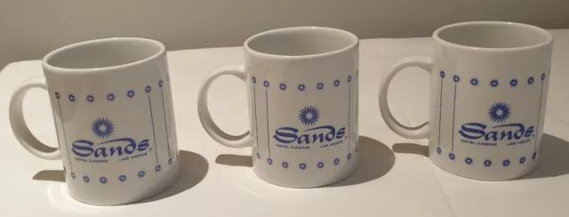 3 Sands Las Vegas Hotel Casino Coffee Cup Mug Souvenir Rare Vintage Gambling