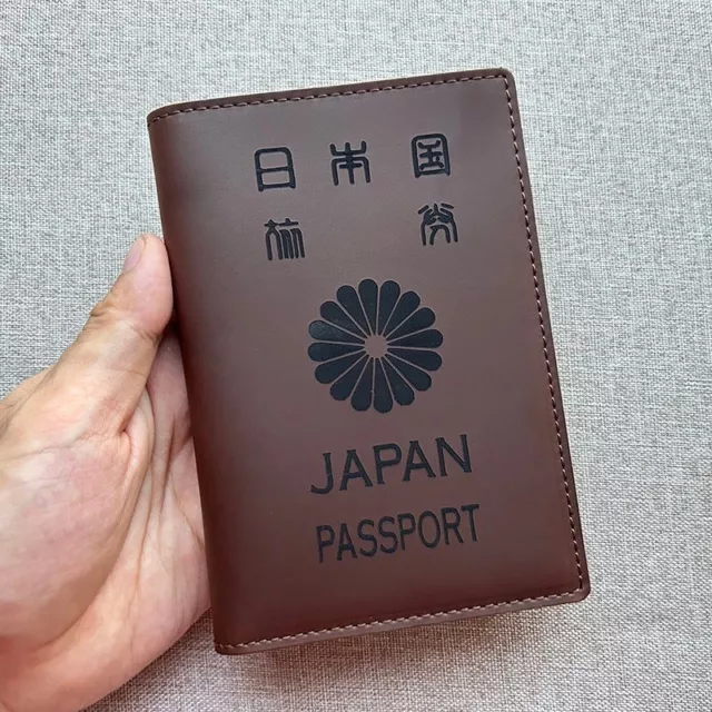 Handmade Leather Japan Passport Cover Men Leather Japanese Covers for Passports