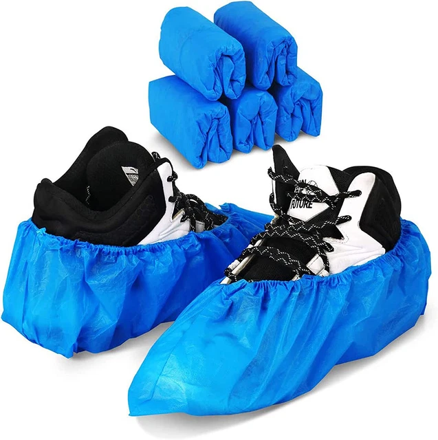 100 Pack 50 Pairs Disposable Shoe Covers Boot Cover Waterproo