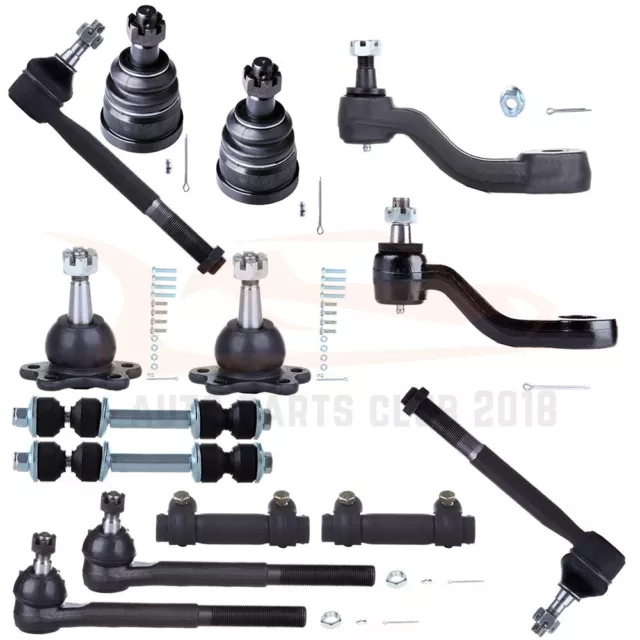 Complete 14pc Front Suspension Kit Fits 1993-1999 Chevy C1500 C2500 Suberban 2WD