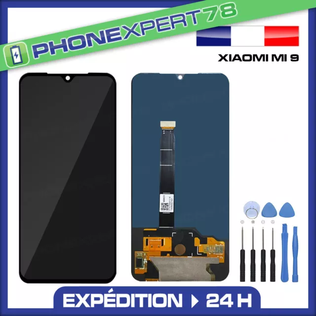 Ecran Lcd + Vitre Tactile Pour Xiaomi Mi 9 Noir + Outils