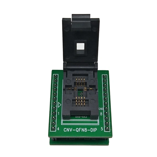 QFN8 DFN8 WSON8 Programming Socket Pin Pitch 1.27mm IC Body Size 6X8 mm ClaZ1