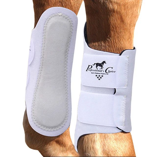 64PC White Spb152 Professional Choice Horse Competitor Splint Boots Leg Pair