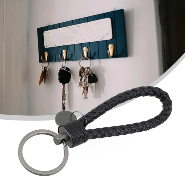Lightweight Keychain with Spring Fastener and Lock Button for Secure Use