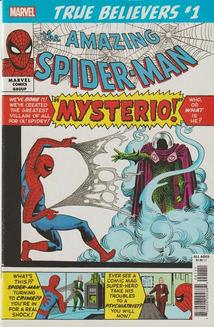 Marvel Comics Amazing Spiderman Mysterio #1 (2019)True Believers Reprint Vf