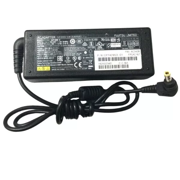 Original Fujitsu (Adp-90Be D) 19 V-4,74A, 90 W Laptop-Ladegerät Mit Stromleitung 3