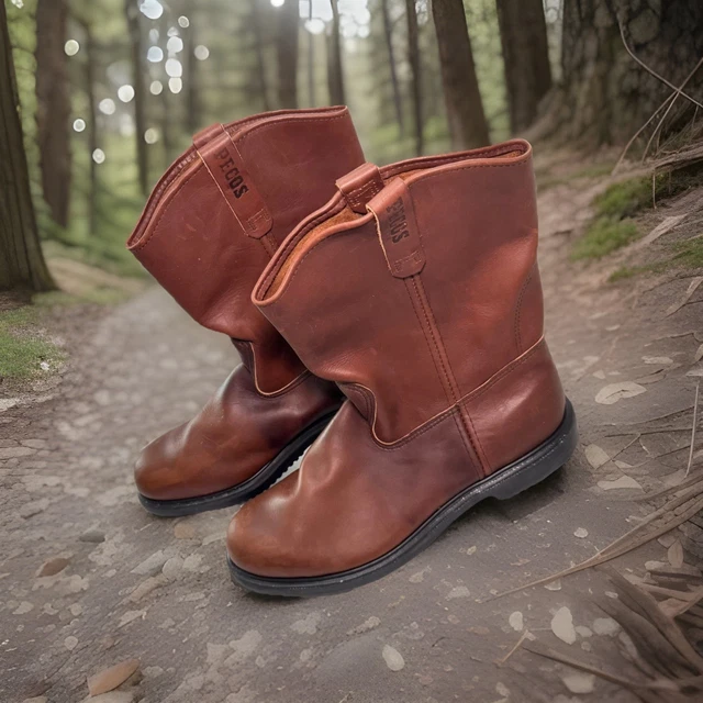 RED WING PECOS 2231 Mens Sz 15D Steel Toe Safety Pull-On Brown Boots ...