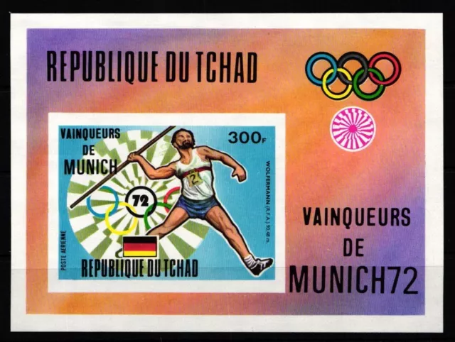 Tschad Block 54B postfrisch Olympische Spiele #JY288