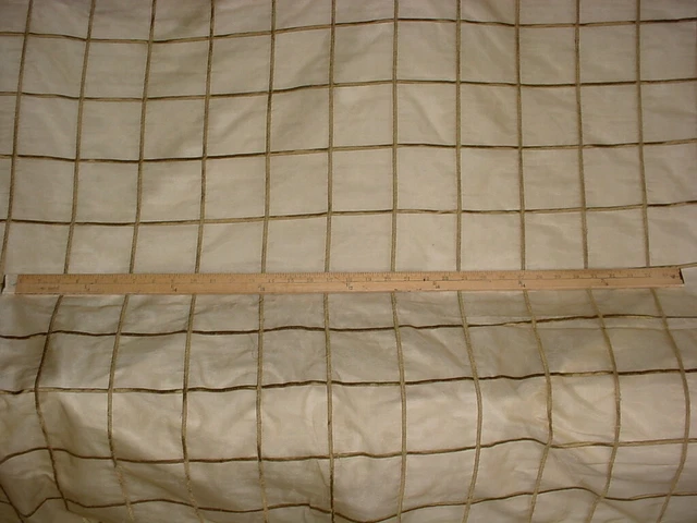 11-5/8Y Kravet / Lee Jofa Sheer Embroidered Silk Upholstery Fabric 2