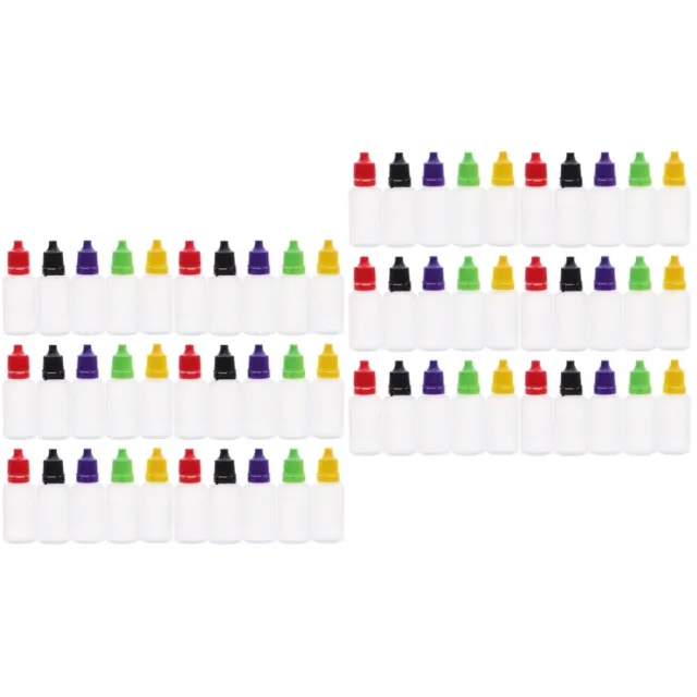 60 PCS Squeezable Small Dropper Bottles Small Containers Mini