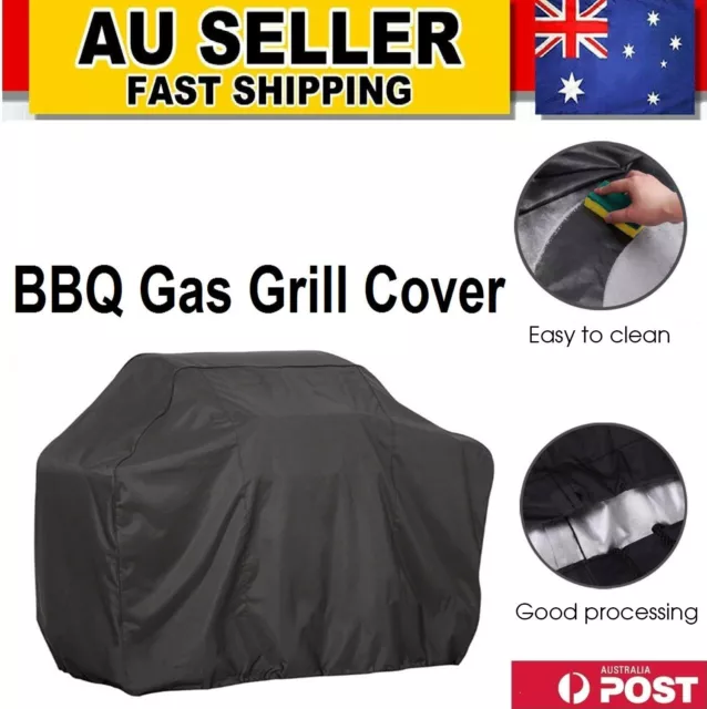 BBQ Gas Grill Cover Barbecue Waterproof Case Outdoor Heavy Duty Protection Tool