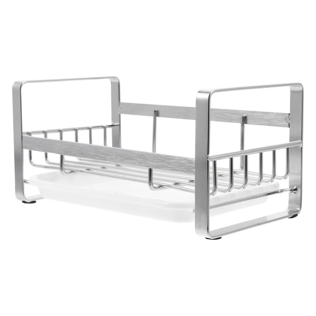Jitejoe Égouttoir à linge de comptoir de cuisine, support pliable à 3 bras, support pour essuie