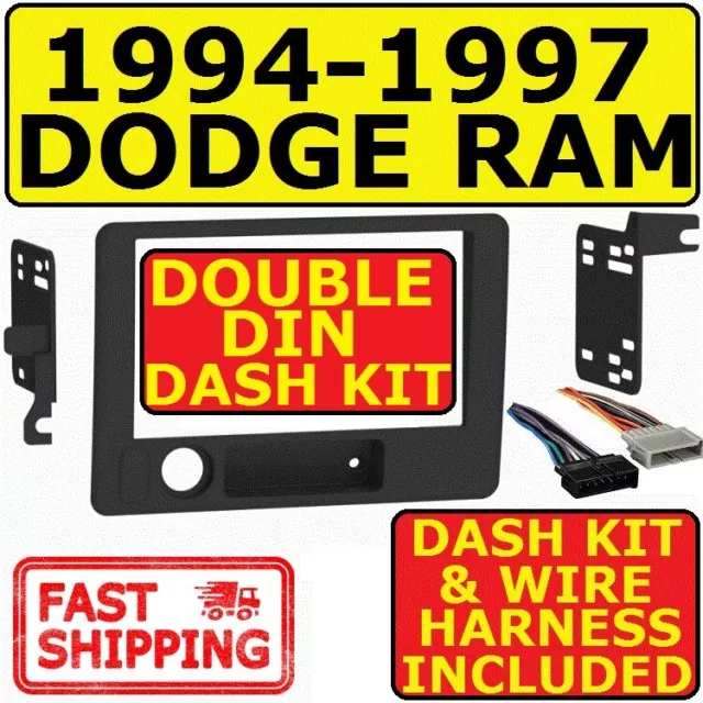 9497 DODGE RAM Double Din Car Radio Stereo Installation Dash Kit Metra